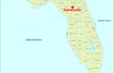 Gainesville Location On The Florida Map - Ontheworldmap with regard to Map of Florida with Gainesville