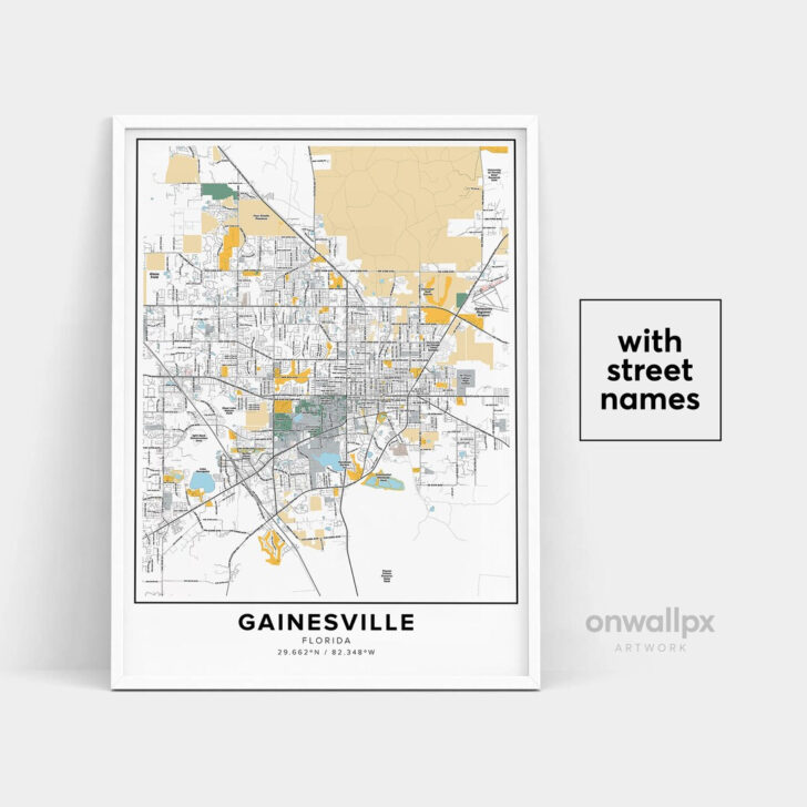 City Map of Gainesville Florida