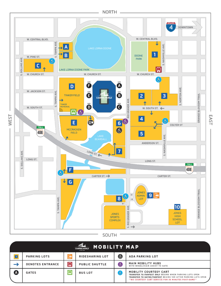 University of Florida Parking Map