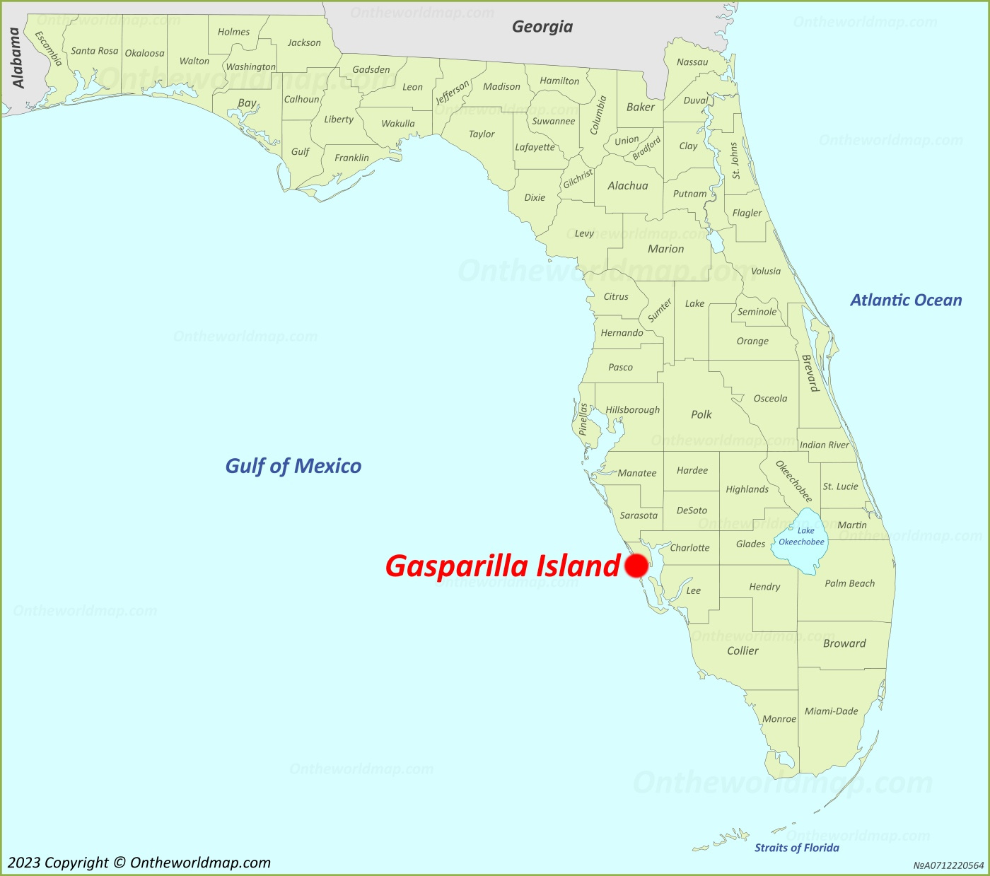 Gasparilla Island Map | Florida, U.s. | Detailed Maps Of throughout Map Of Little Gasparilla Island Florida