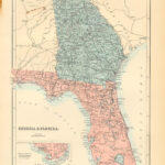 Georgia And Florida   Art Source International Throughout Map Of Ga And Florida