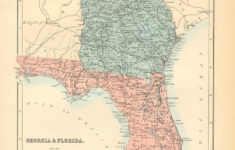 Georgia And Florida - Art Source International throughout Map Of Ga And Florida