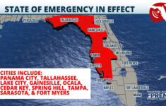 Governor Desantis Issues A State Of Emergency For 33 Gulf Coast for Florida State of Emergency Map