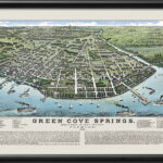 Green Cove Springs Fl 1886 (Color) Restored Map | Vintage City Maps Within Map Of Green Cove Springs Florida