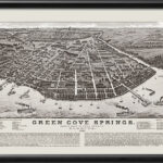 Green Cove Springs Fl 1886 Restored Map | Vintage City Maps Pertaining To Map Of Green Cove Springs Florida