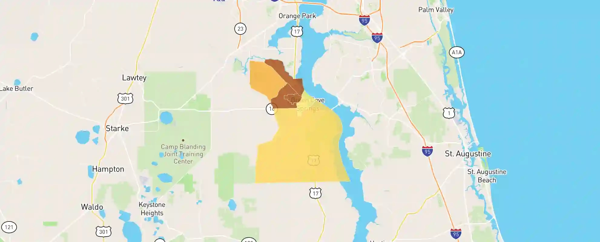 Green Cove Springs, Fl - 32043 - Real Estate Market Data intended for Map of Green Cove Springs Florida