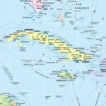 Gulf, Caribbean & Atlantic Coast Regions Wall Map Poster 36X24 Throughout Map Of Florida And Caribbean Islands