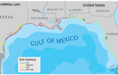 Gulf Coast Of The United States - Worldatlas in Florida Gulf of Mexico Map