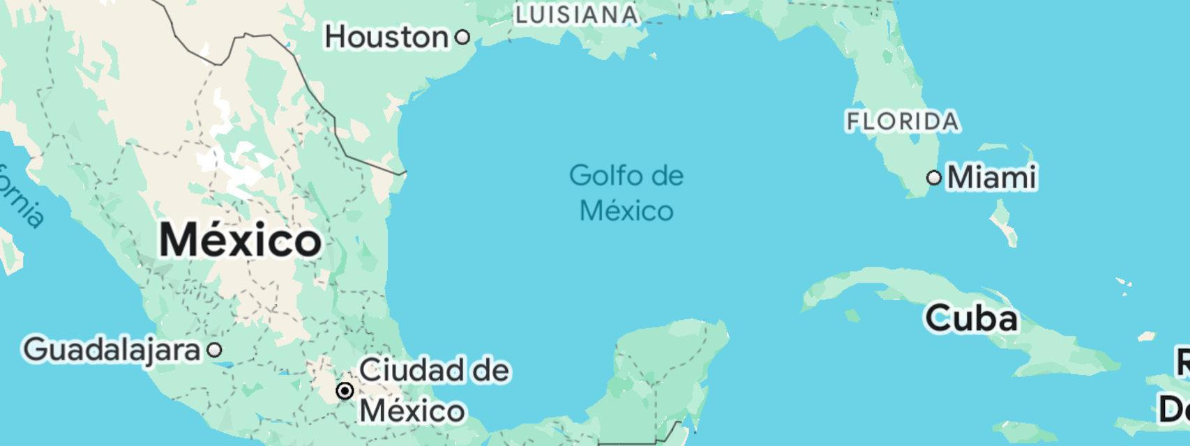 Gulf Of Mexico Or Gulf Of America? Google Maps Reveals The for Google Map Gulf of Mexico Florida