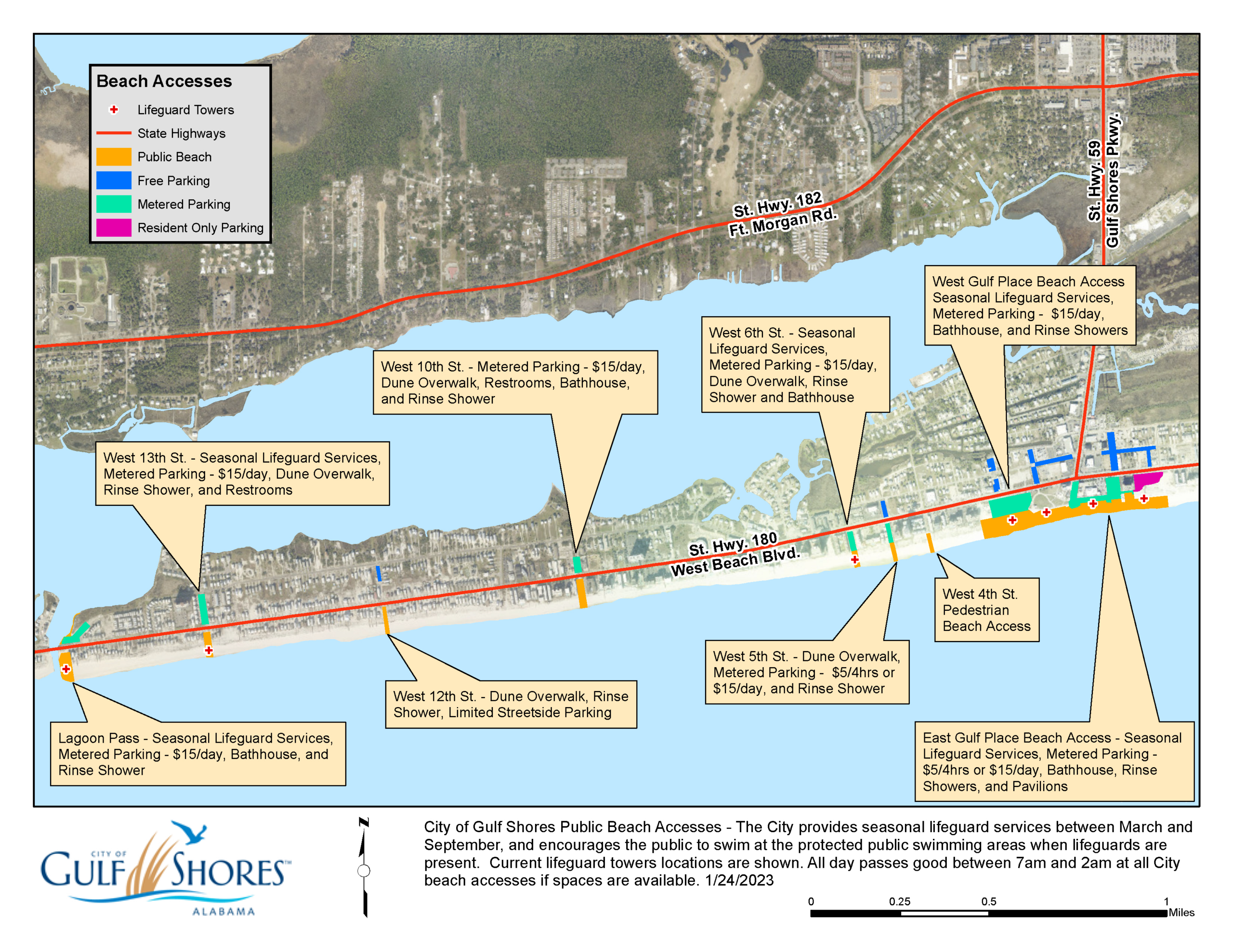 Gulf Shores And Orange Beach Maps 2023 throughout Map Of Gulf Shores Alabama And Florida