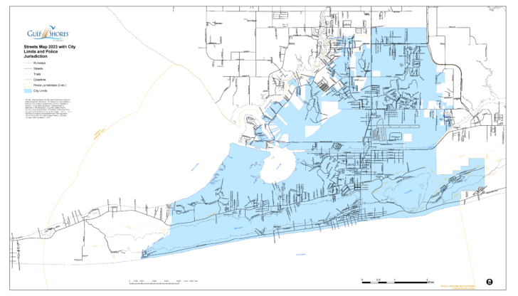 Map of Gulf Shores Florida