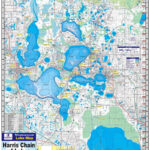 Harris Chain Of Lakes Waterproof Map #330 With Chain Of Lakes Florida Map