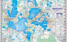 Harris Chain Of Lakes Waterproof Map #330 with Chain of Lakes Florida Map