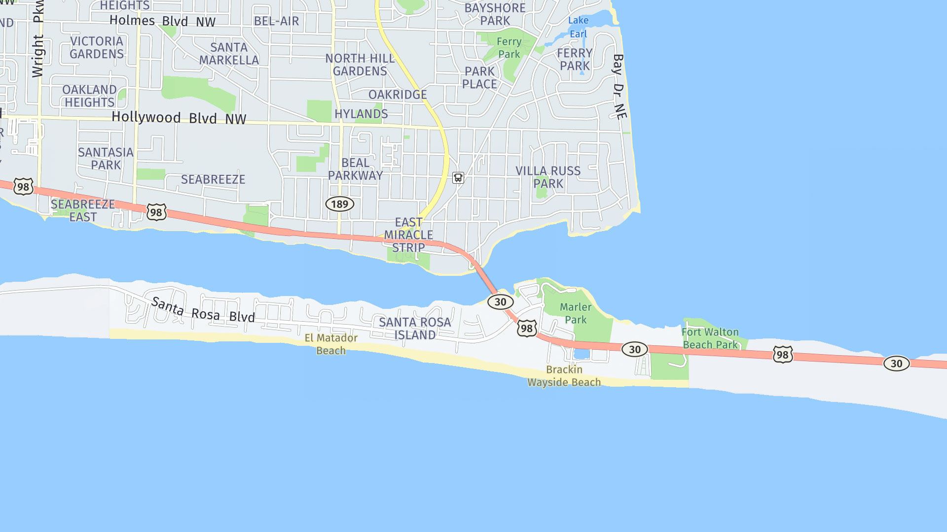 Have You Visited Oklahoosa Island Beach? for Map of Okaloosa Island Florida