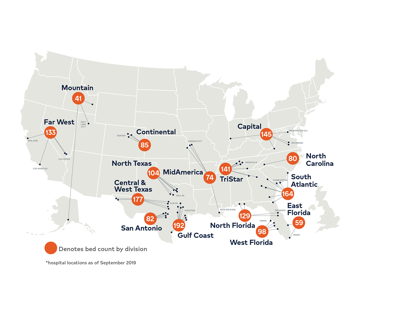 Hca Healthcare Maps :: Behance with regard to Map Of Hca Hospitals In Florida