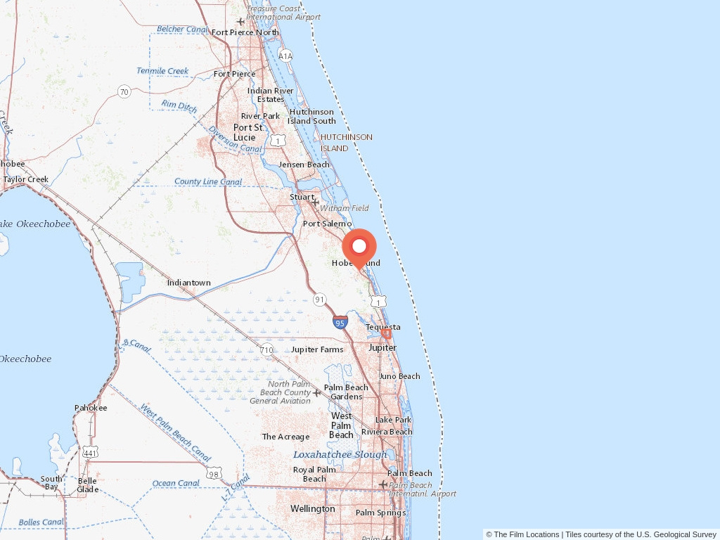Hobe Sound, Florida Film Site Permits | The Film Locations™ pertaining to Map of Hobe Sound Florida