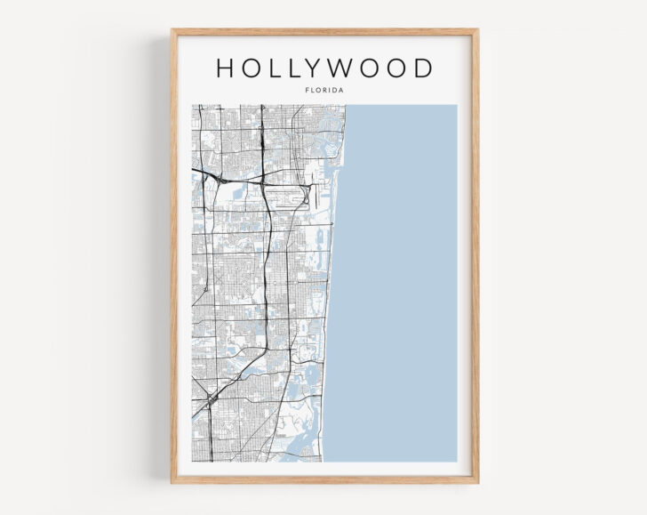 City of Hollywood Florida Map