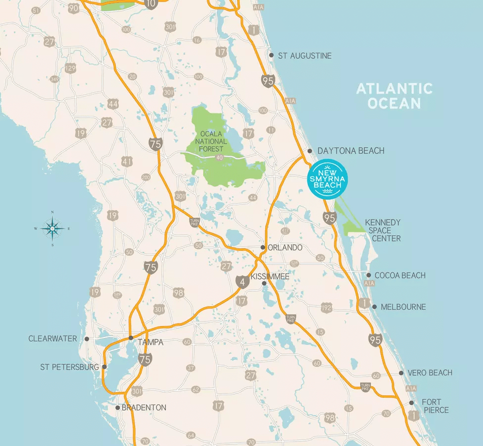 Homepage for Map Of Florida New Smyrna Beach