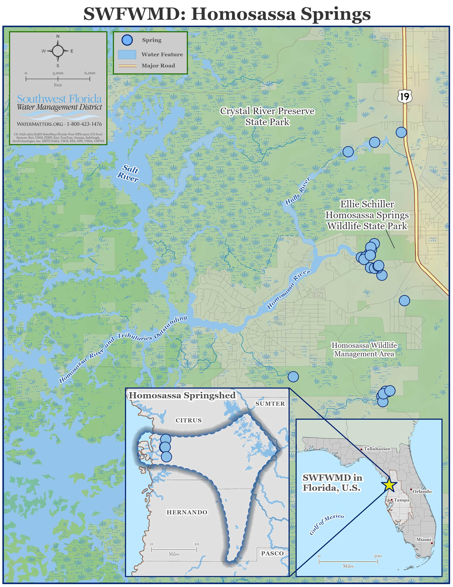 Homosassa Springs, Citrus County | Watermatters pertaining to Map of Homosassa Springs Florida