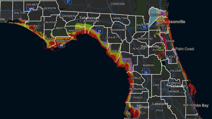Map of Florida Hurricane Zones