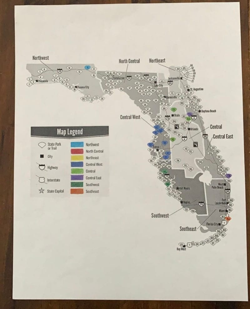 How To Plan A Visit To Florida State Parks - Florida On Foot with Map of Florida State Parks with Cabins