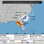 Hurricane Debby Track: See The Storm'S Path As It Nears Florida Regarding Map Of Florida Hurricane Landfalls