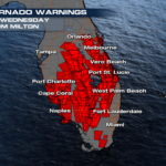Hurricane Milton Produces Numerous Large Tornadoes Across Florida Regarding Map Of Tornadoes In Florida
