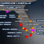 Idalia Makes Landfall In Big Bend Of Florida; Strongest Storm In Regarding Map Of Florida Hurricane Landfalls