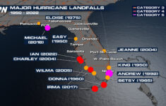 Idalia Makes Landfall In Big Bend Of Florida; Strongest Storm In regarding Map Of Florida Hurricane Landfalls