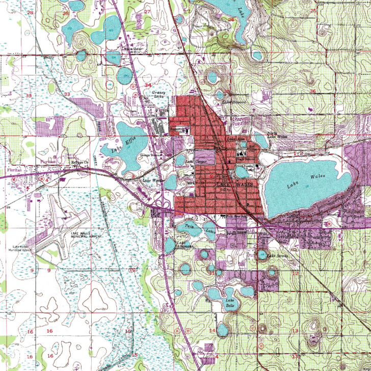 Map of Lake Wales Florida