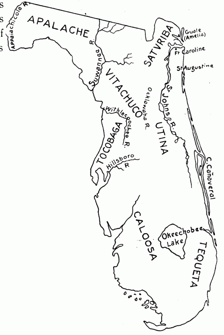Map of Native American Tribes in Florida