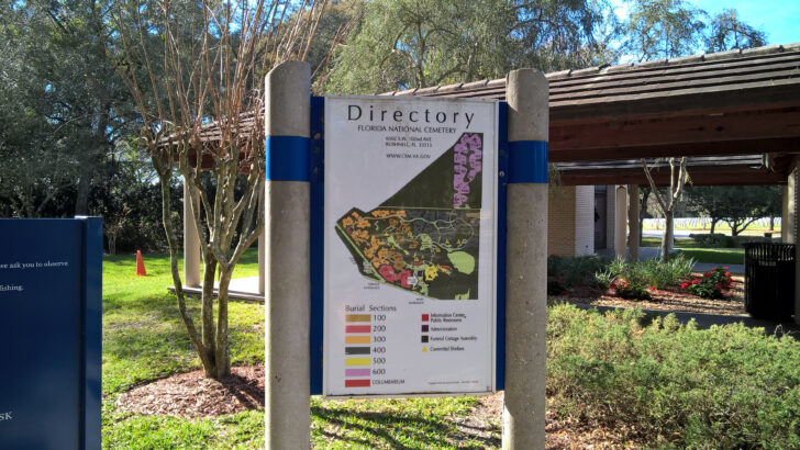 Map of Florida National Cemetery
