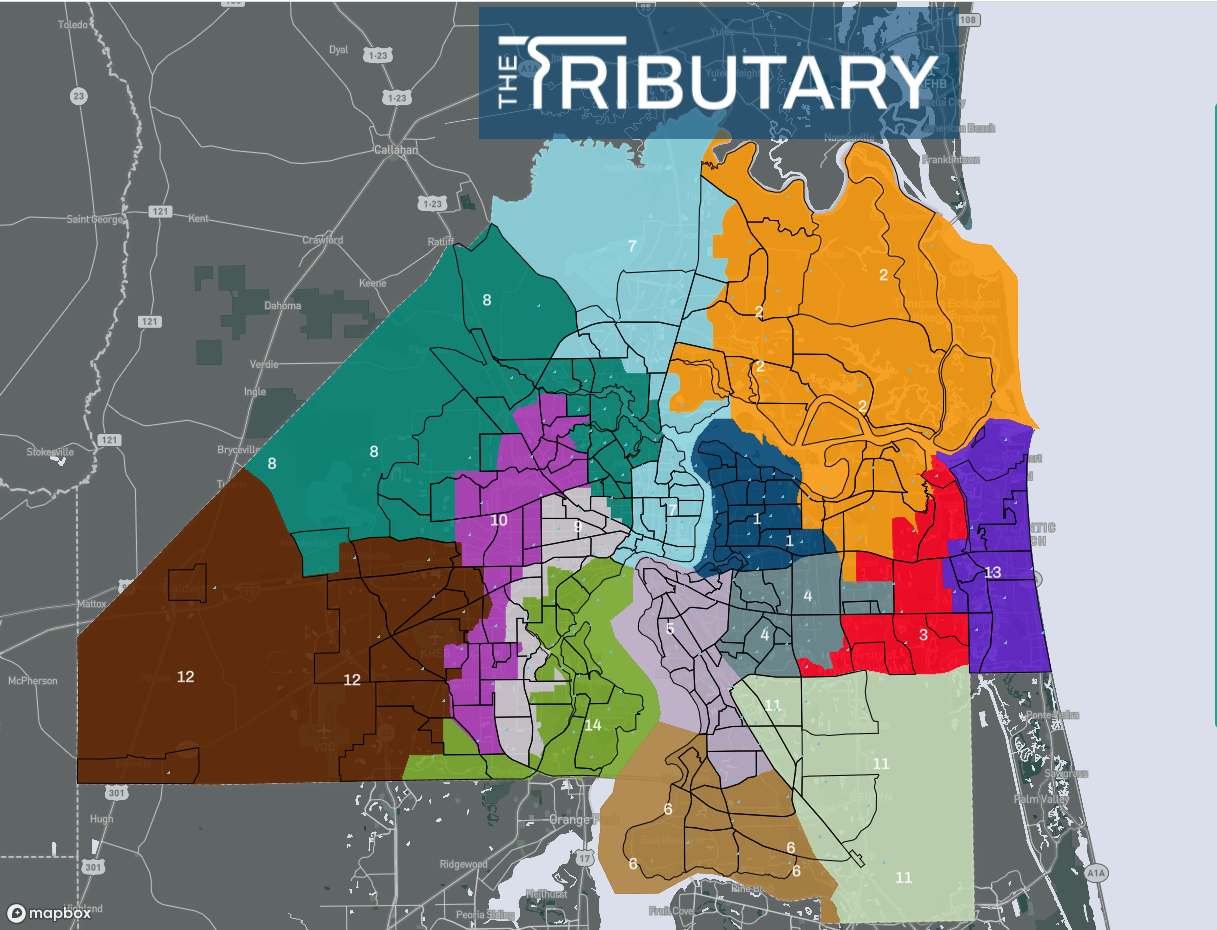 Interactive | Jacksonville Redistricting Plan Splits Dozens Of intended for Map of Jacksonville Florida Neighborhoods