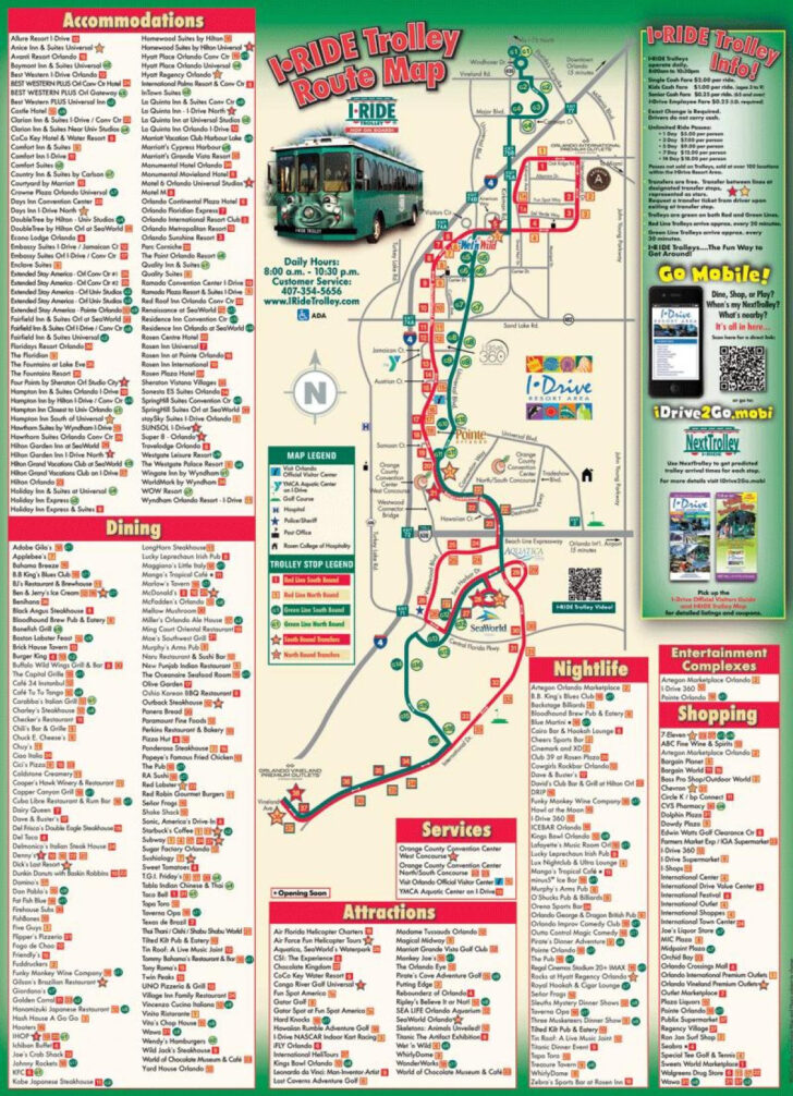 Map of Orlando Florida International Drive