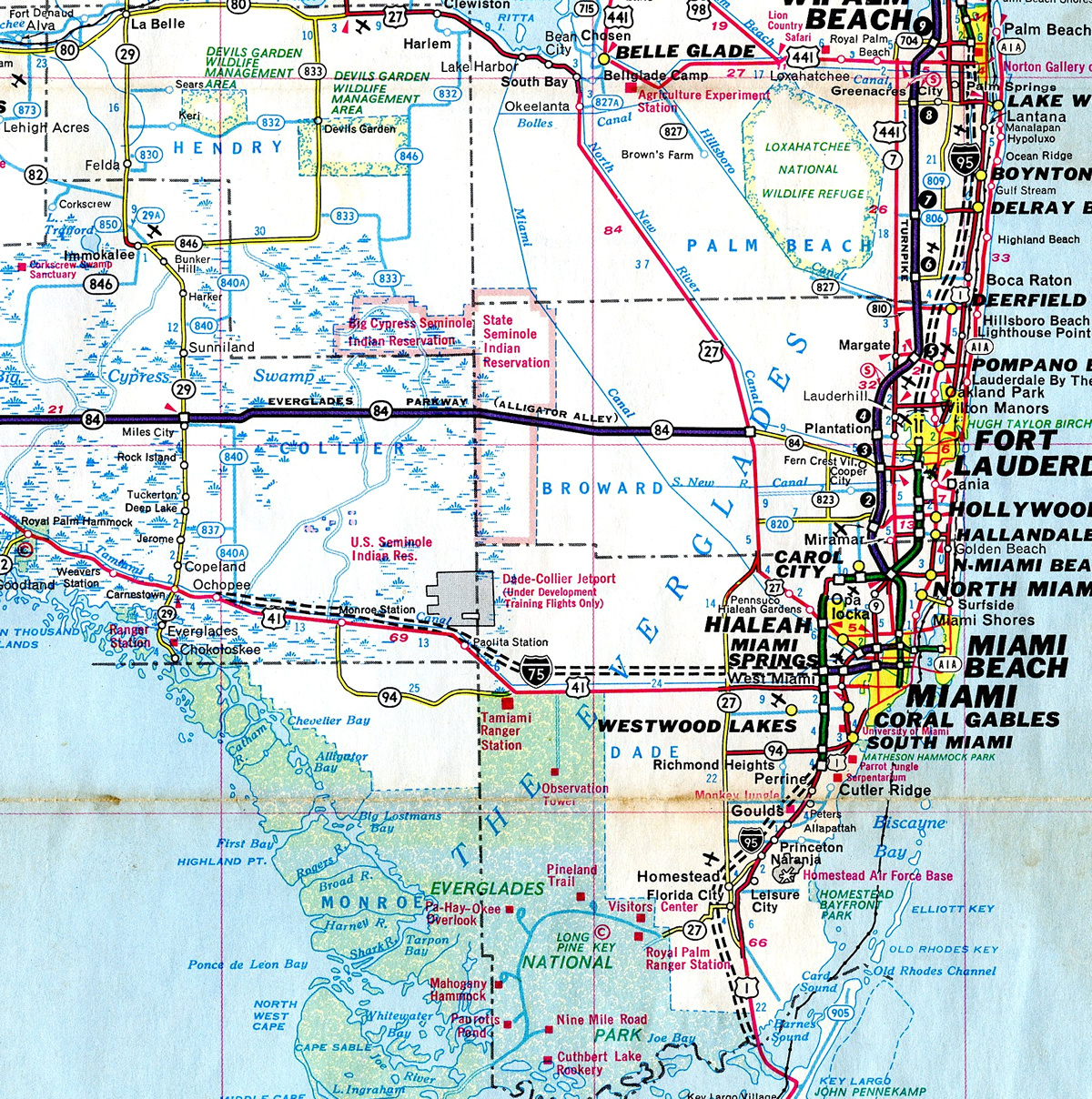 Interstate 75 Florida - Aaroads with regard to Map of Alligator Alley Florida