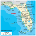 Is Florida A Peninsula?   Worldatlas For Atlantic Coast Of Florida Map