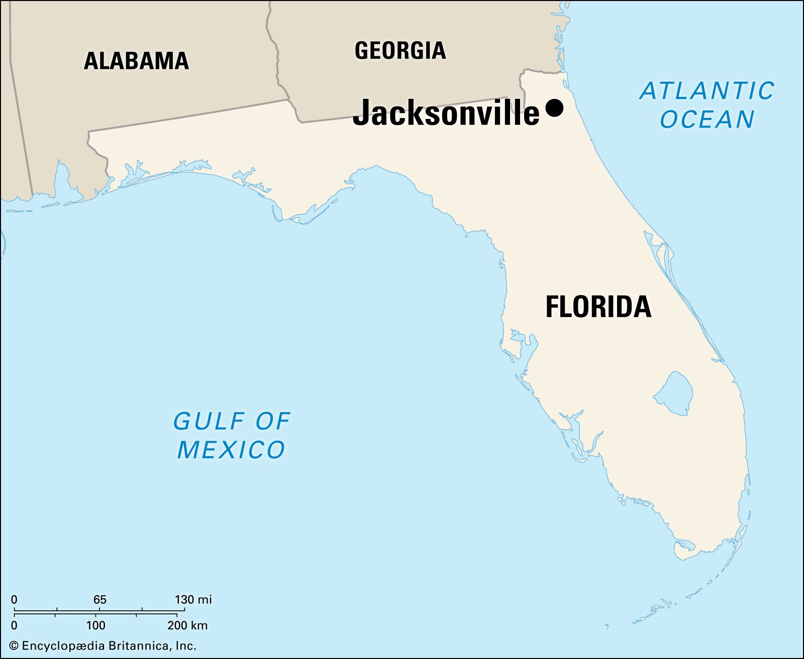 Jacksonville | Florida, Map, Population, &amp;amp; Facts | Britannica for Map Of Florida Showing Jacksonville