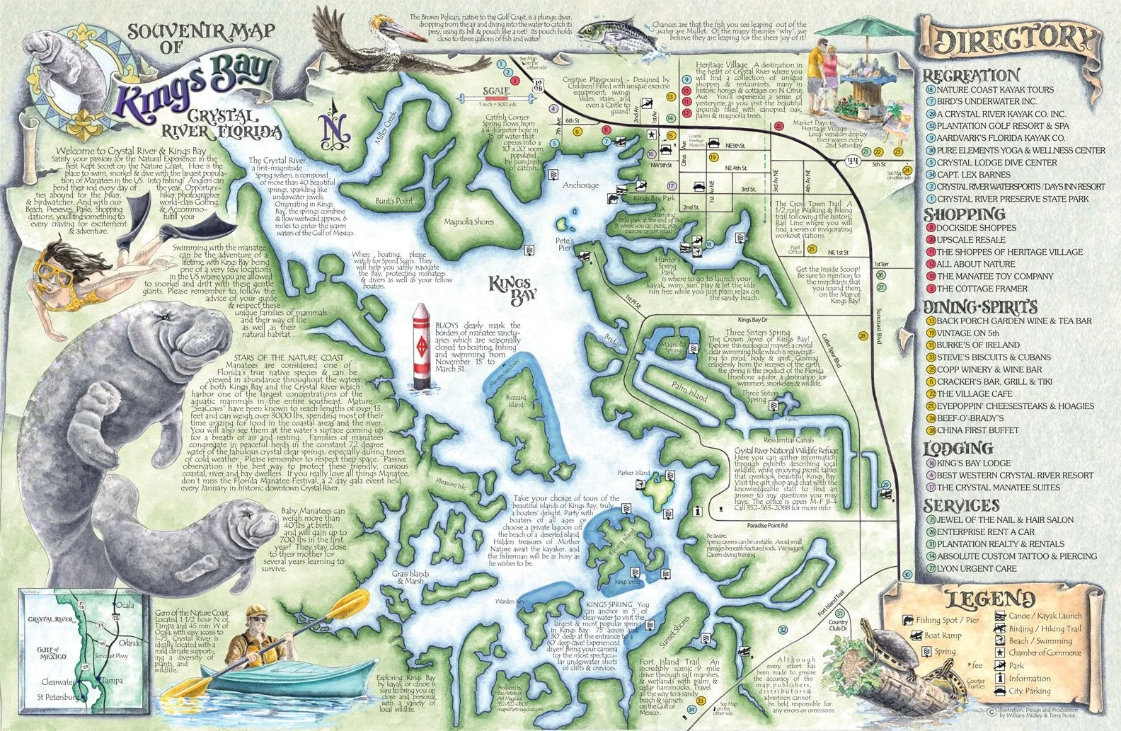 Kayaking Crystal River To Three Sisters Springs — Adopting Life&amp;#039;S with regard to Map Of Florida Crystal River