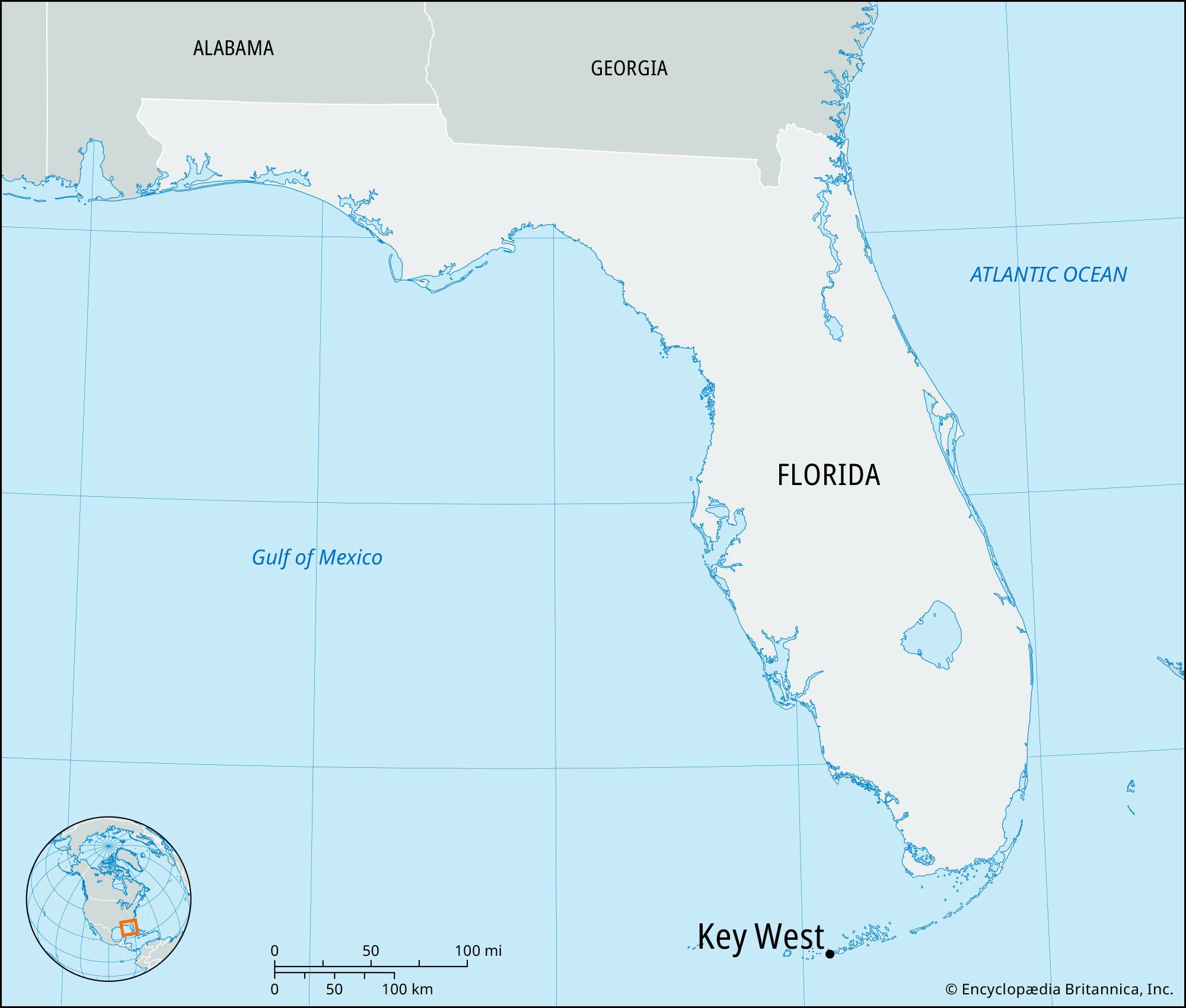 Key West | Florida, Map, &amp;amp; Facts | Britannica with regard to Map of the Florida Keys
