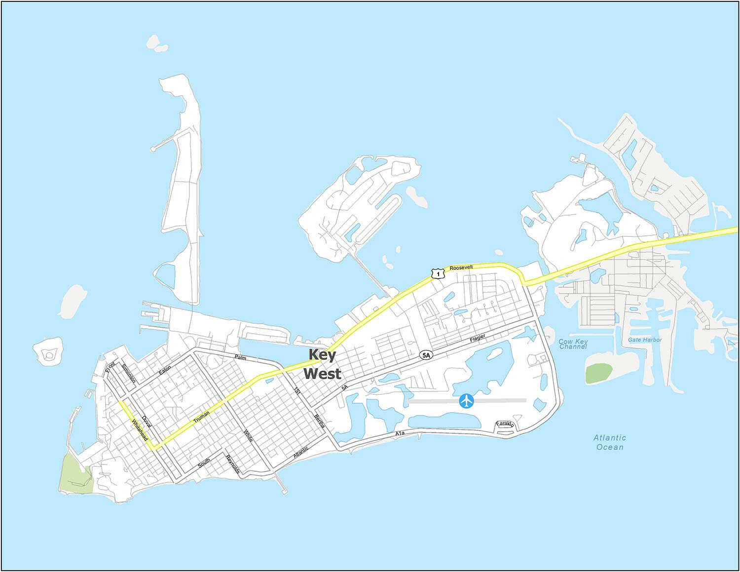 Key West Map, Florida - Gis Geography regarding Printable Map Of Key West Florida