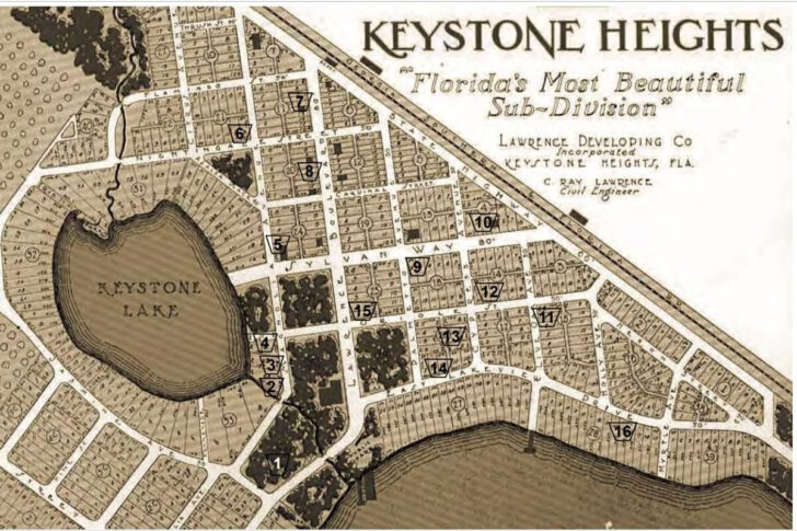 Map of Keystone Heights Florida