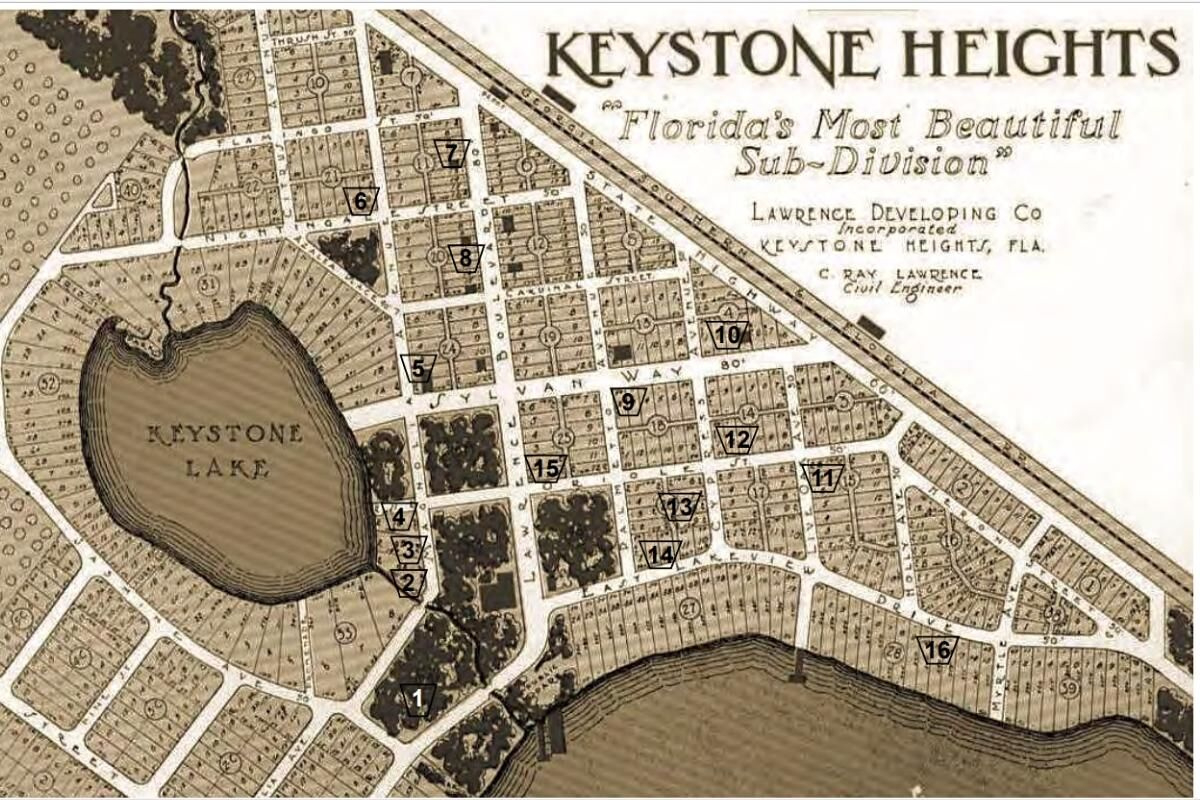 Keystone Heights To Host Historic Home Tour for Map of Keystone Heights Florida