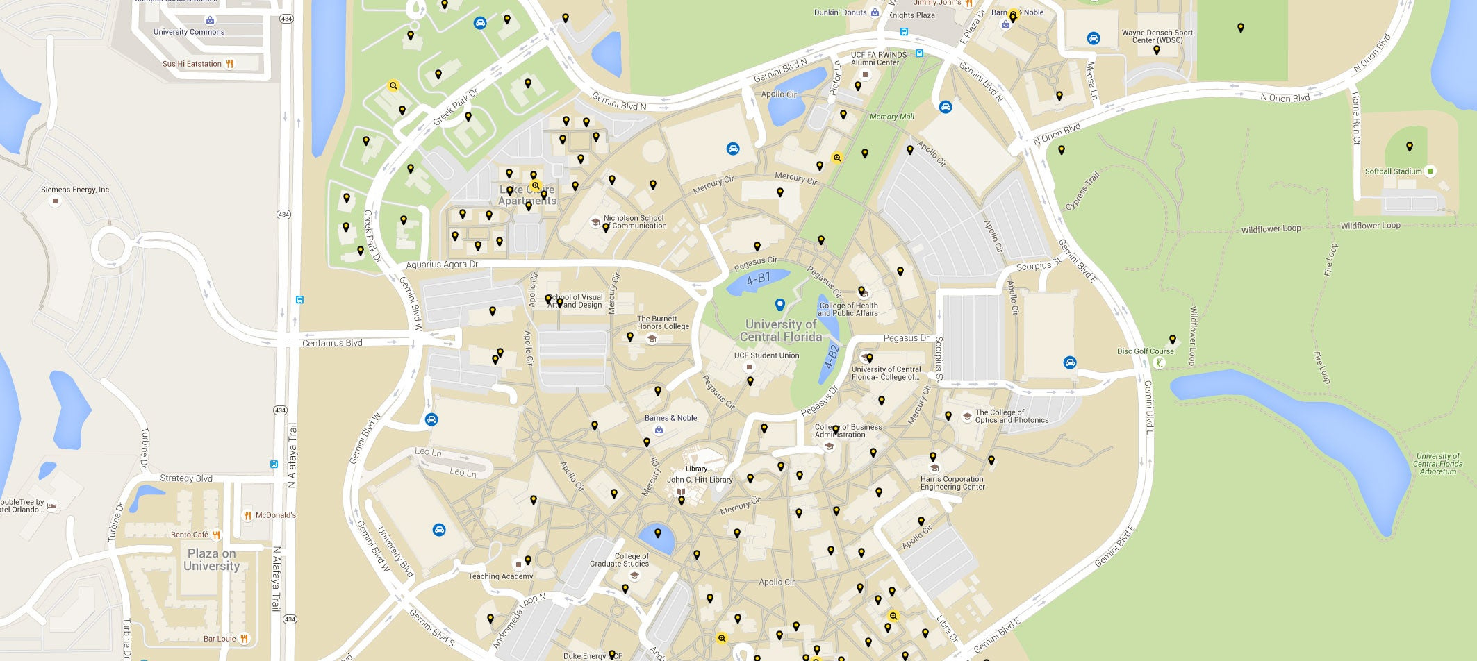 Knights Plaza I | University Of Central Florida regarding University of Central Florida Google Maps
