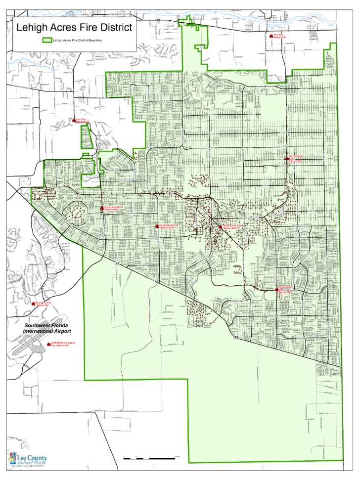 Map of Leigh High Acres Florida