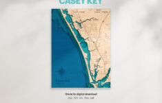 Lake House Decor, Casey Key Map Svg, Wood Wall Decor Gift within Map Of Casey Key Florida