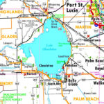 Lake Okeechobee Tourist Map   Ontheworldmap For Map Of Florida Lake Okeechobee