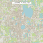 Lakeland Florida Us City Street Mapfrank Ramspott Intended For City Map Of Lakeland Florida