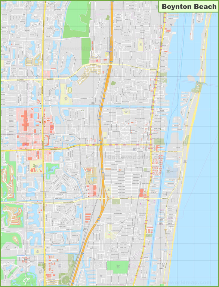 Map of Florida Boynton Beach
