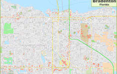 Large Detailed Map Of Bradenton - Ontheworldmap inside City Map of Bradenton Florida