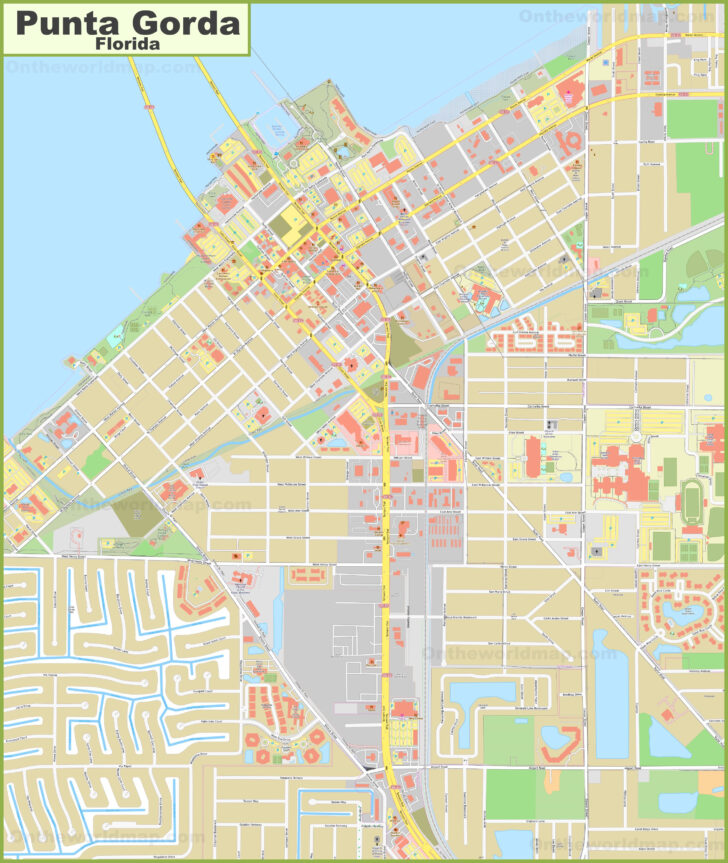Show Map of Punta Gorda Florida